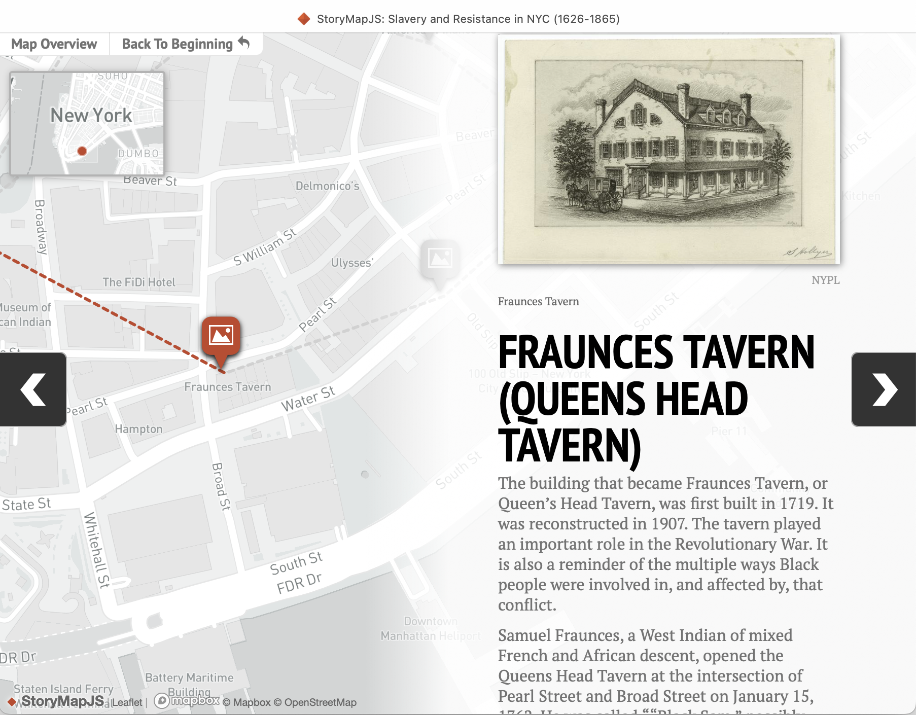 Alternate site for the tour